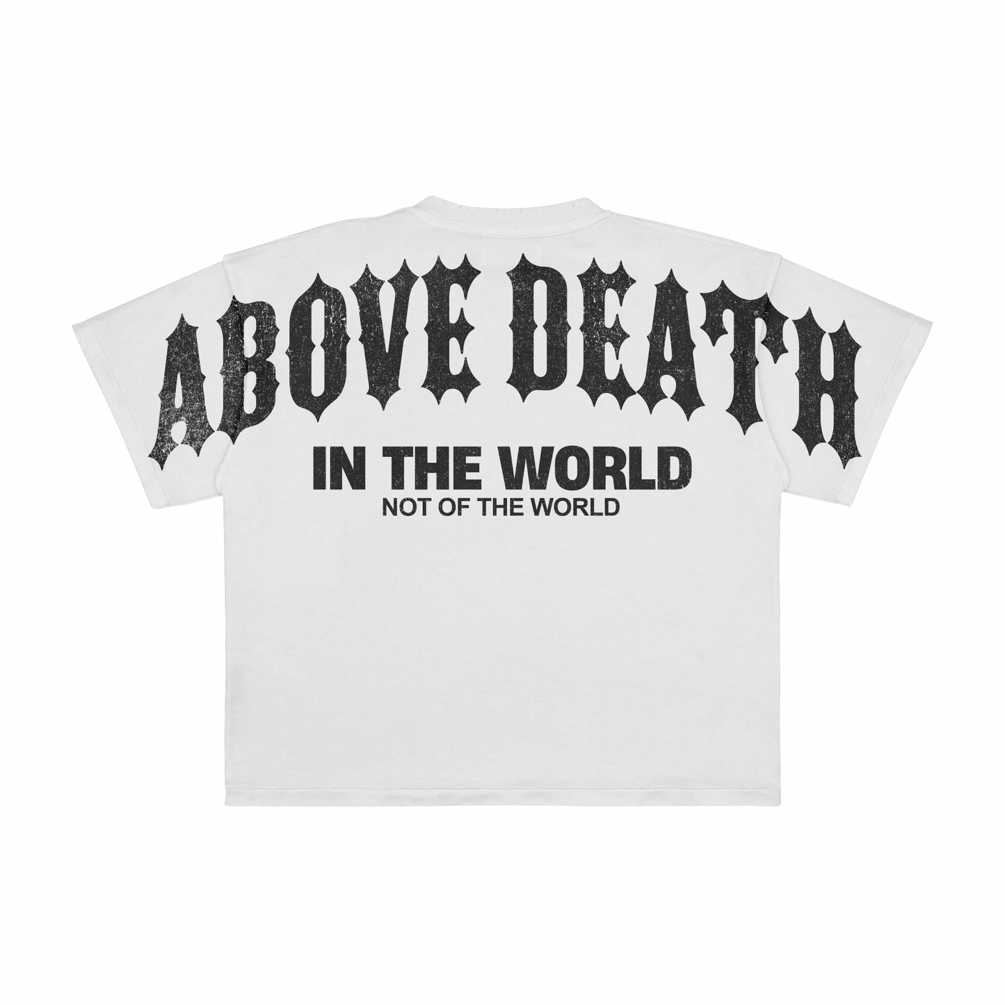 OVERSIZED "NOT OF THE WORLD" T-SHIRT - WHITE