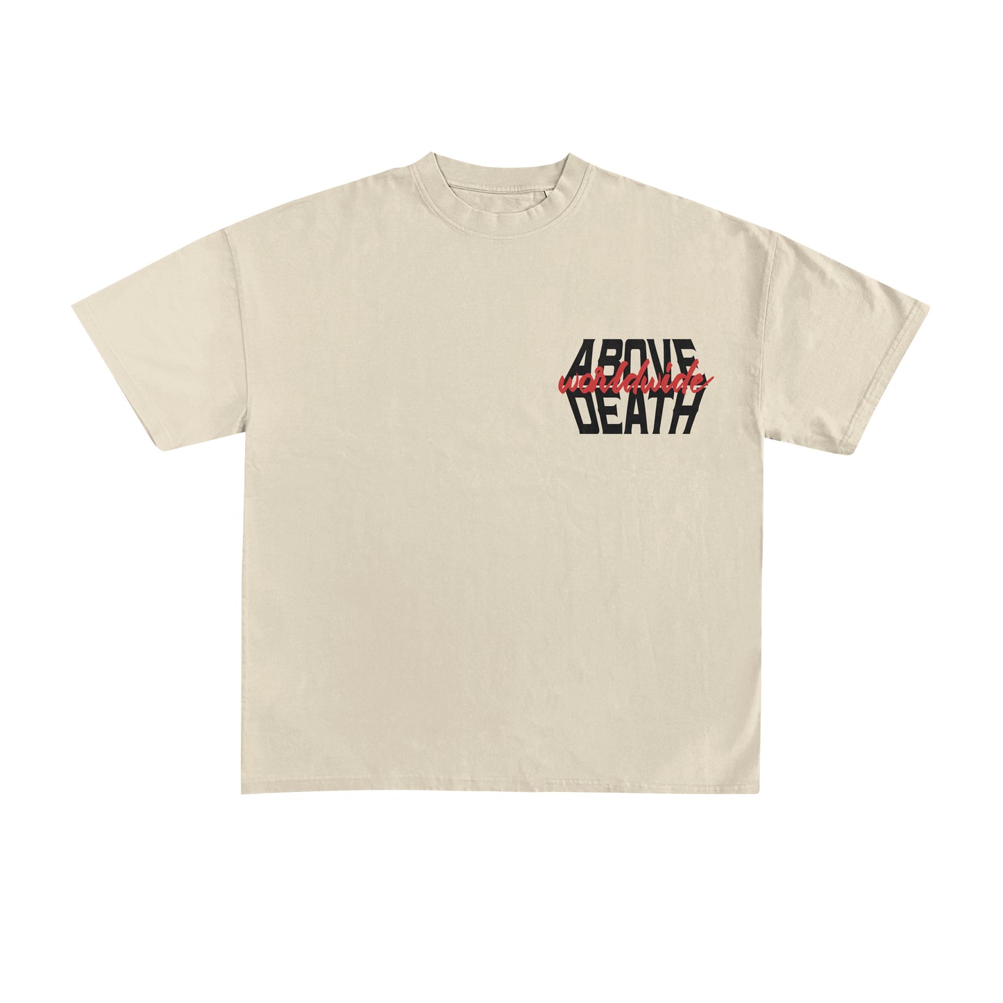 OVERSIZED "TRUST HIM" T-SHIRT - CREAM