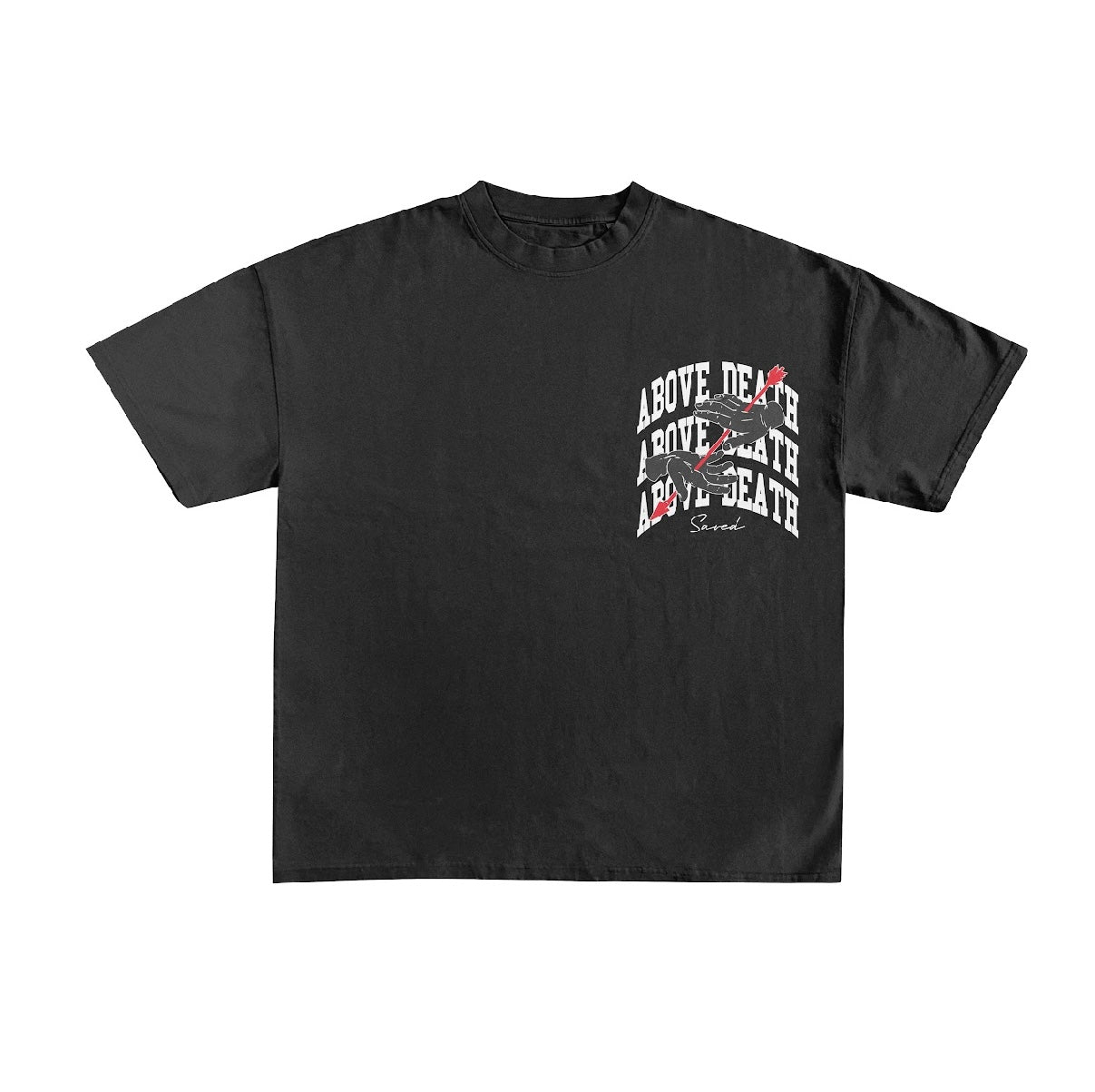 OVERSIZED "SAVED" T-SHIRT - BLACK